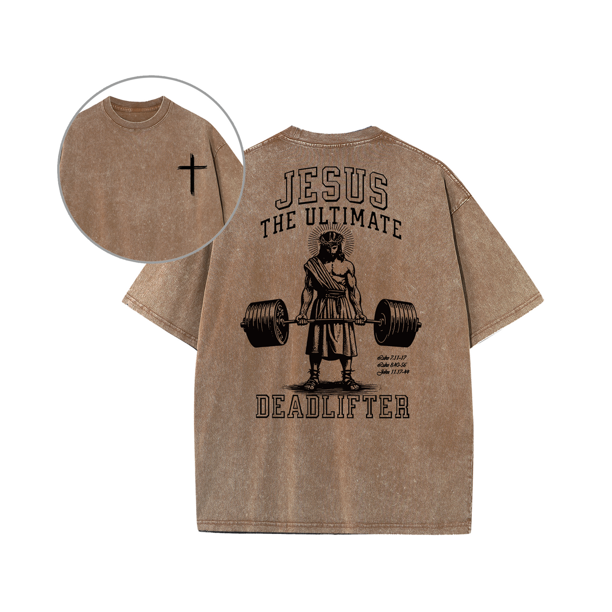Jesus The Ultimate Deadlifter Faith Gym Unisex Tee
