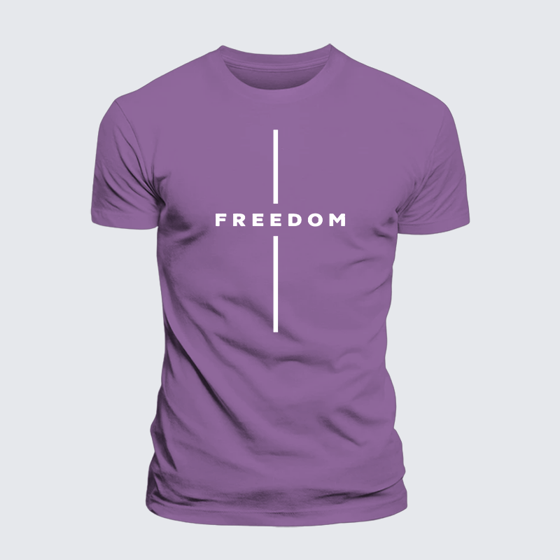Luxe Mercerized Cotton Tee - Freedom Is Not Free
