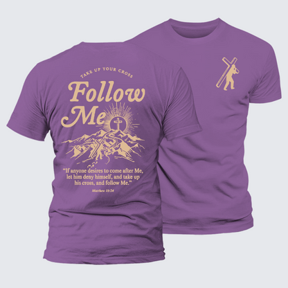 Luxe Mercerized Cotton Tee - Take Up Your Cross And Follow Me