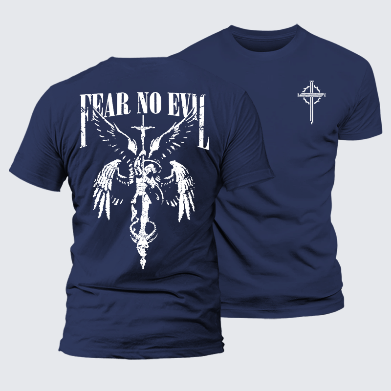 Luxe Mercerized Cotton Tee - Fear No Evil