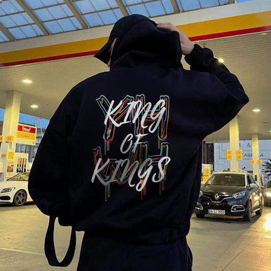 King Of Kings Printed Men's Hoodie