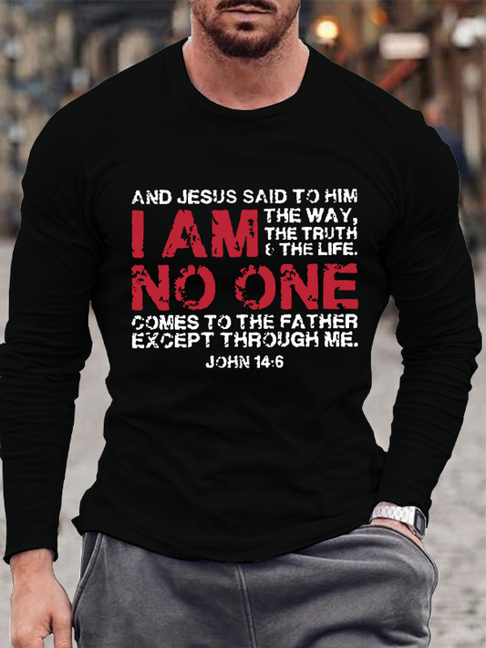 And Jesus said to him: I am the way, the truth & the life Premium Long Sleeve T-Shirt