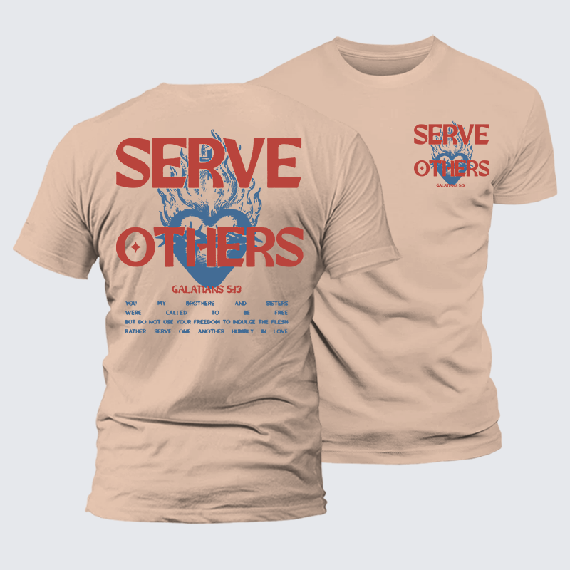 Luxe Mercerized Cotton Tee - Serve Others
