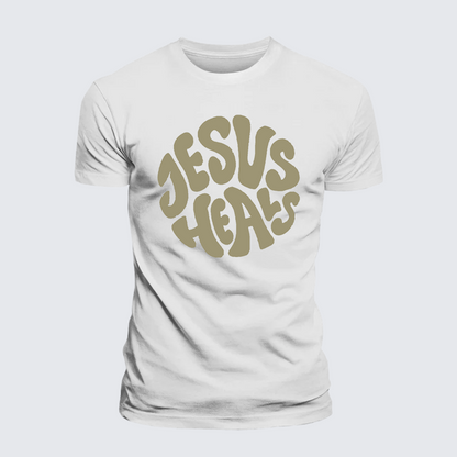 Luxe Mercerized Cotton Tee - Jesus Heals