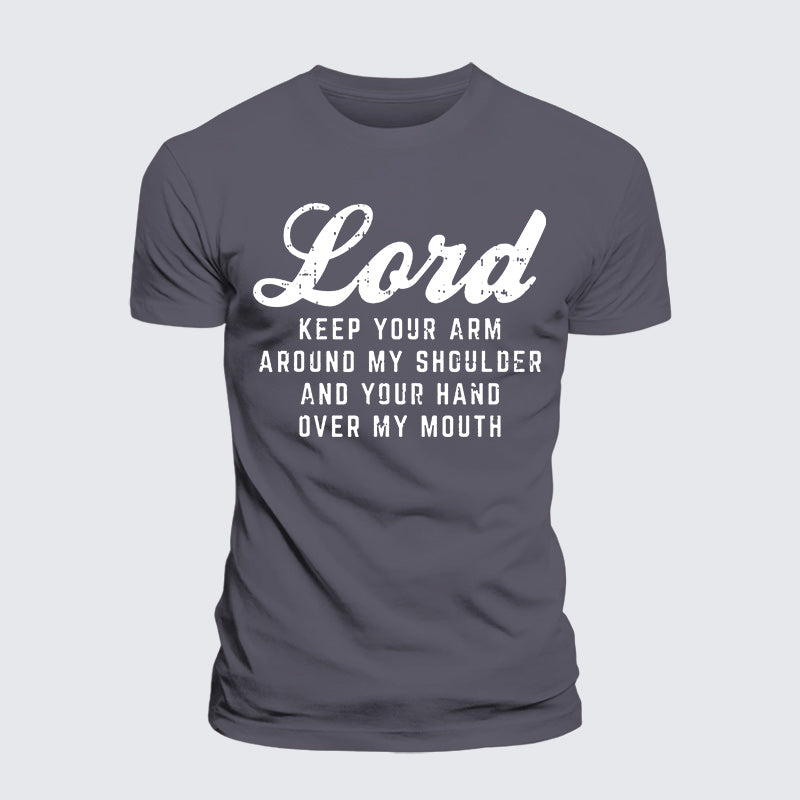 Luxe Mercerized Cotton Tee - Lord Arm Shoulder Hand Mouth