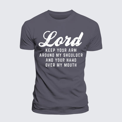 Luxe Mercerized Cotton Tee - Lord Arm Shoulder Hand Mouth