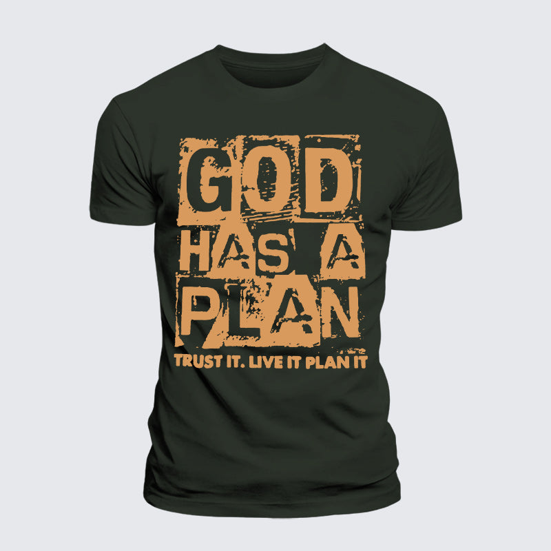 Luxe Mercerized Cotton Tee - God Has A Plan