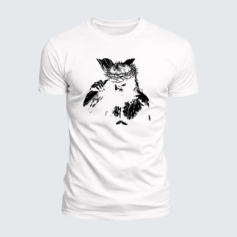 Luxe Mercerized Cotton Tee - Jesus Holding Cross