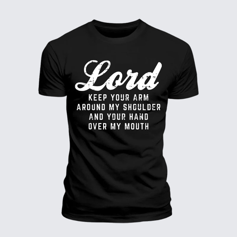 Luxe Mercerized Cotton Tee - Lord Arm Shoulder Hand Mouth