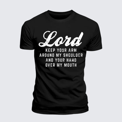 Luxe Mercerized Cotton Tee - Lord Arm Shoulder Hand Mouth