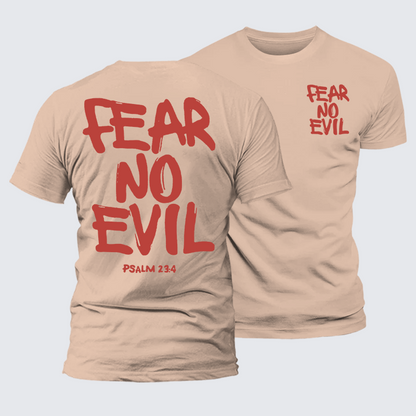 Luxe Mercerized Cotton Tee - Fear No Evil