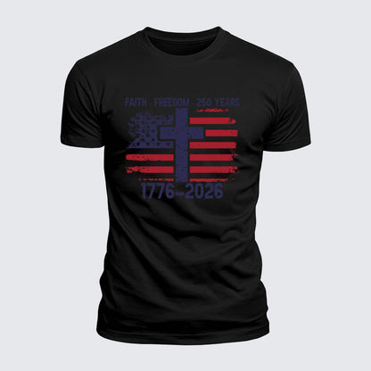 Luxe Mercerized Cotton Tee - Faith Freedom