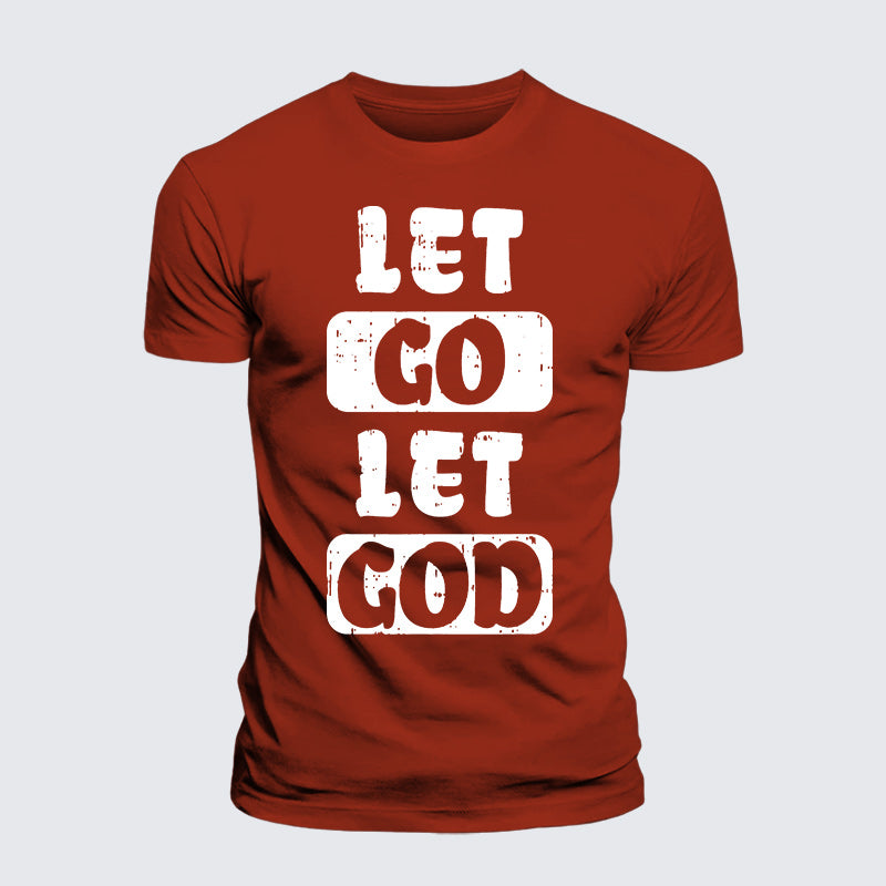 Luxe Mercerized Cotton Tee - Let Go Let God