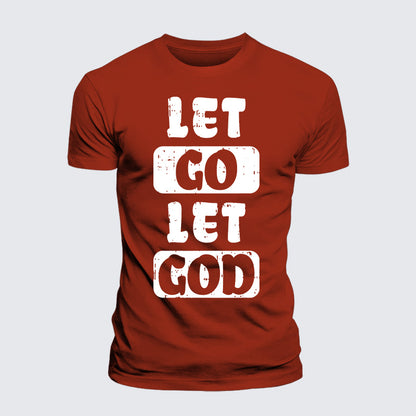 Luxe Mercerized Cotton Tee - Let Go Let God