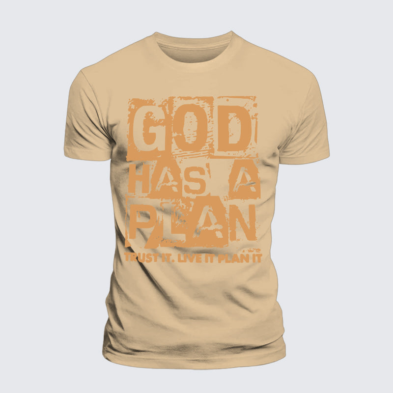 Luxe Mercerized Cotton Tee - God Has A Plan
