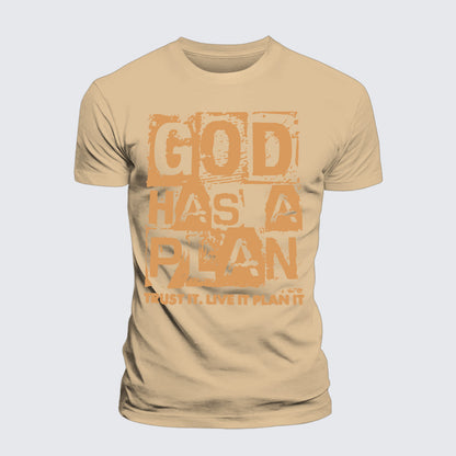 Luxe Mercerized Cotton Tee - God Has A Plan