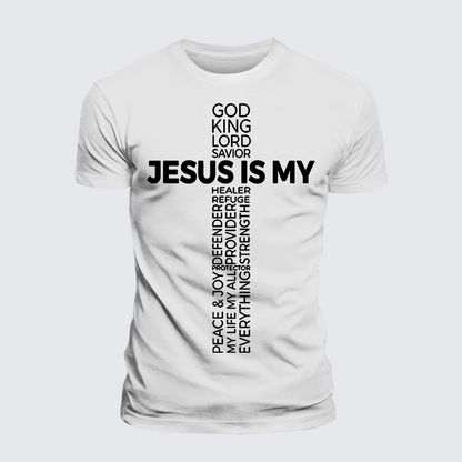 Luxe Mercerized Cotton Tee - Jesus Is My God King Lord And Savior