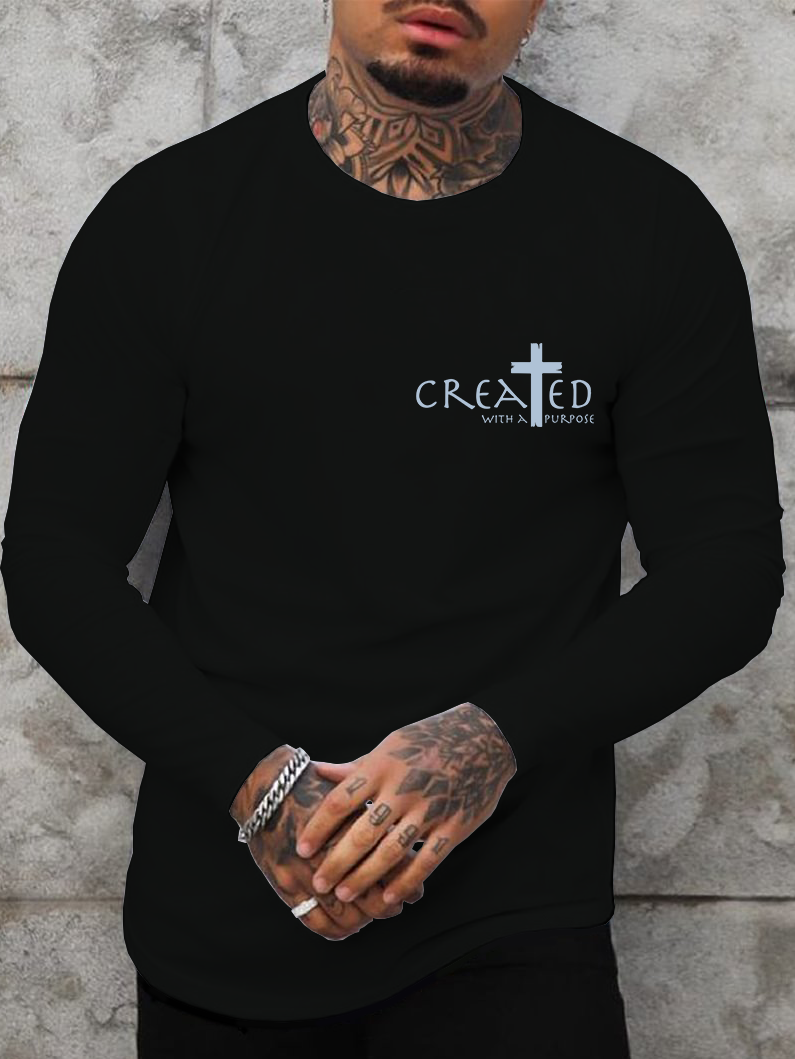Created with a Purpose Cotton Long Sleeve T-Shirt