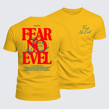 Luxe Mercerized Cotton Tee - Fear No Evil