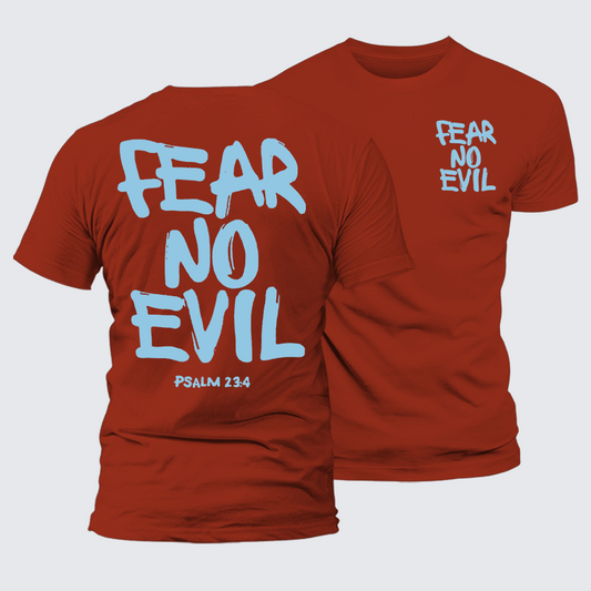 Luxe Mercerized Cotton Tee - Fear No Evil
