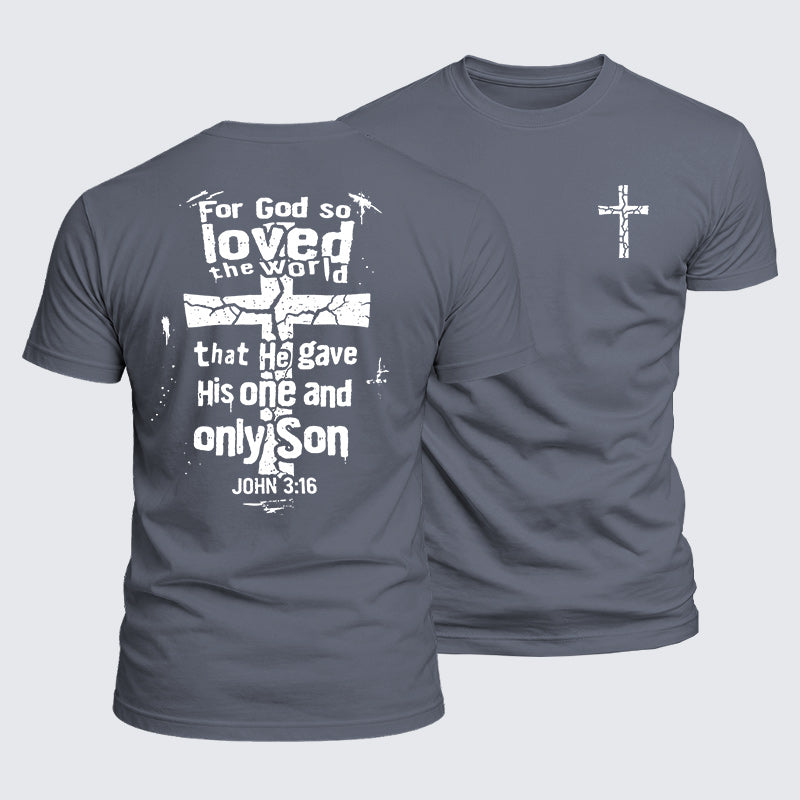 Luxe Mercerized Cotton Tee - For God So Loved The World