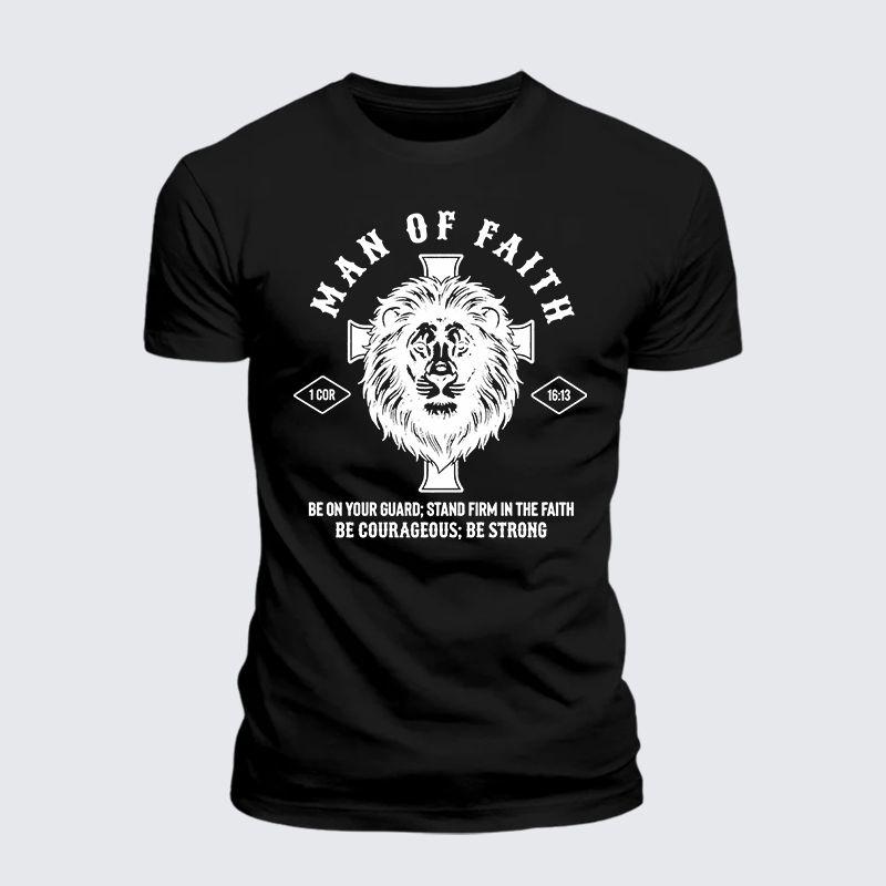 Luxe Mercerized Cotton Tee - Man Of Faith