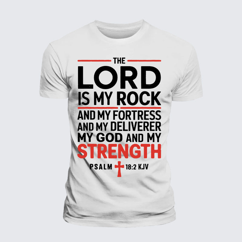 Luxe Mercerized Cotton Tee - Lord Is My Rock
