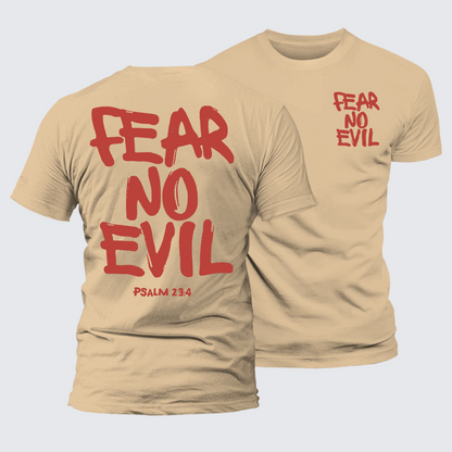 Luxe Mercerized Cotton Tee - Fear No Evil