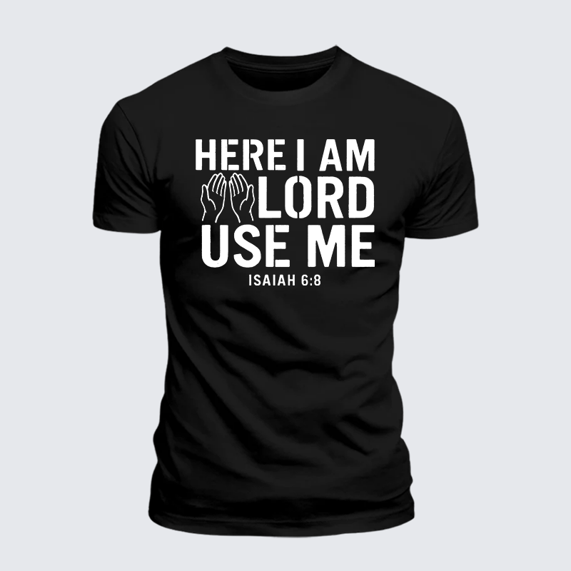Luxe Mercerized Cotton Tee - Here l am Lord Use Me