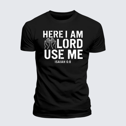 Luxe Mercerized Cotton Tee - Here l am Lord Use Me