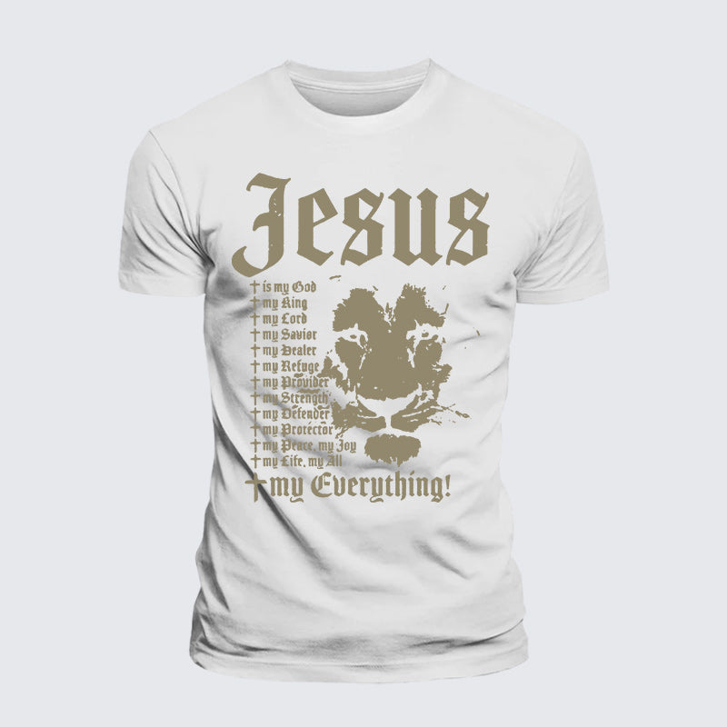 Luxe Mercerized Cotton Tee - Jesus Is My God King Lord