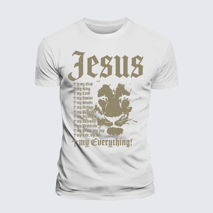 Luxe Mercerized Cotton Tee - Jesus Is My God King Lord