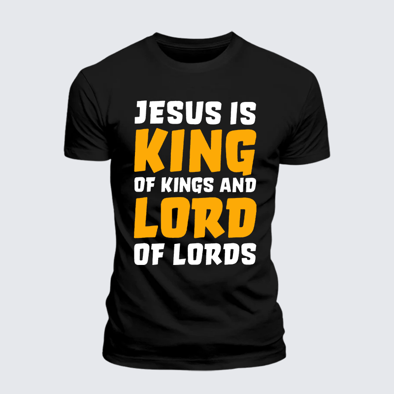 Luxe Mercerized Cotton Tee - Jesus Is King Of Kings And Lord Of Lords