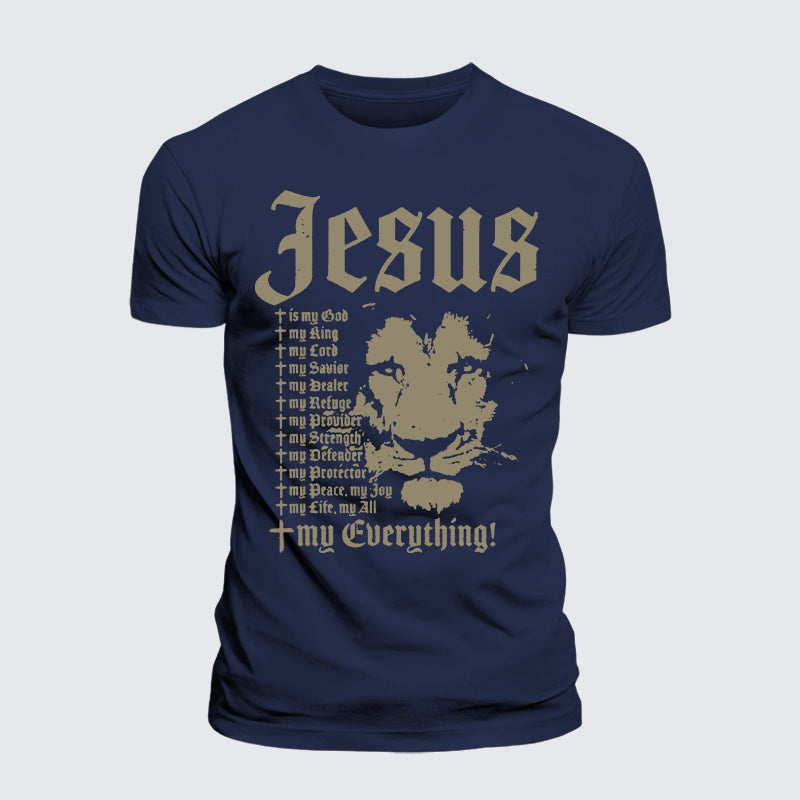 Luxe Mercerized Cotton Tee - Jesus Is My God King Lord