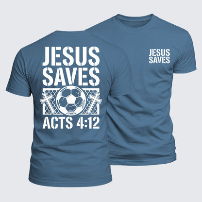 Luxe Mercerized Cotton Tee -  Jesus Saves