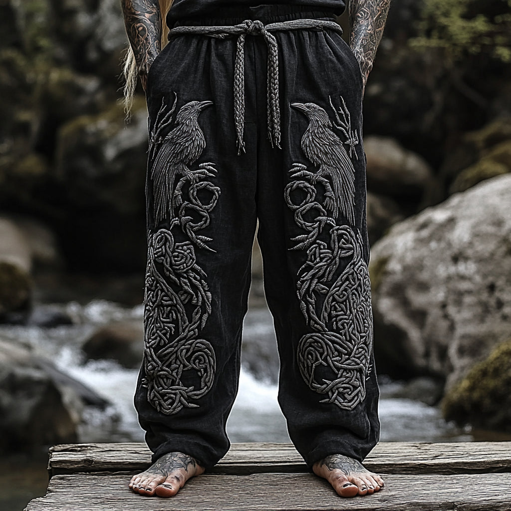 Men's Viking Totem Nordic Runes Knot Pants