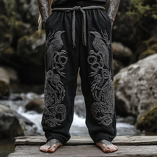 Men's Viking Totem Nordic Runes Knot Pants