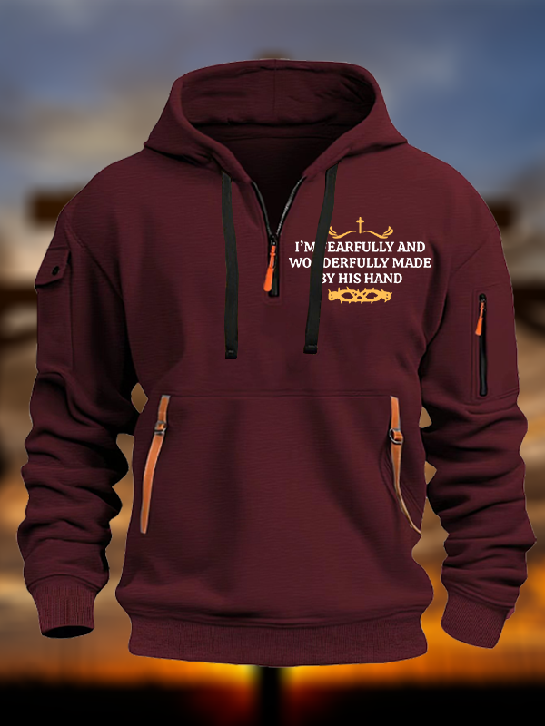 I’m Fearfully And Wonderfully Made By His Hand Jesus God Christian Zipper Hoodies