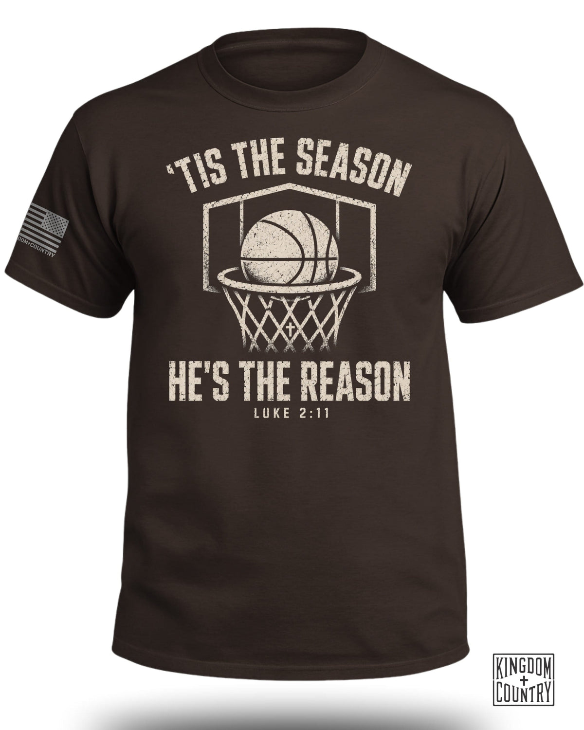 'Tis The Season He's The Reason - Basketball T-Shirt