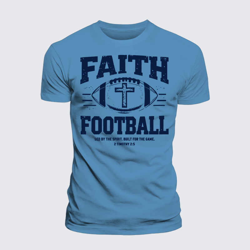 Luxe Mercerized Cotton Tee - FAITH & FOOTBALL