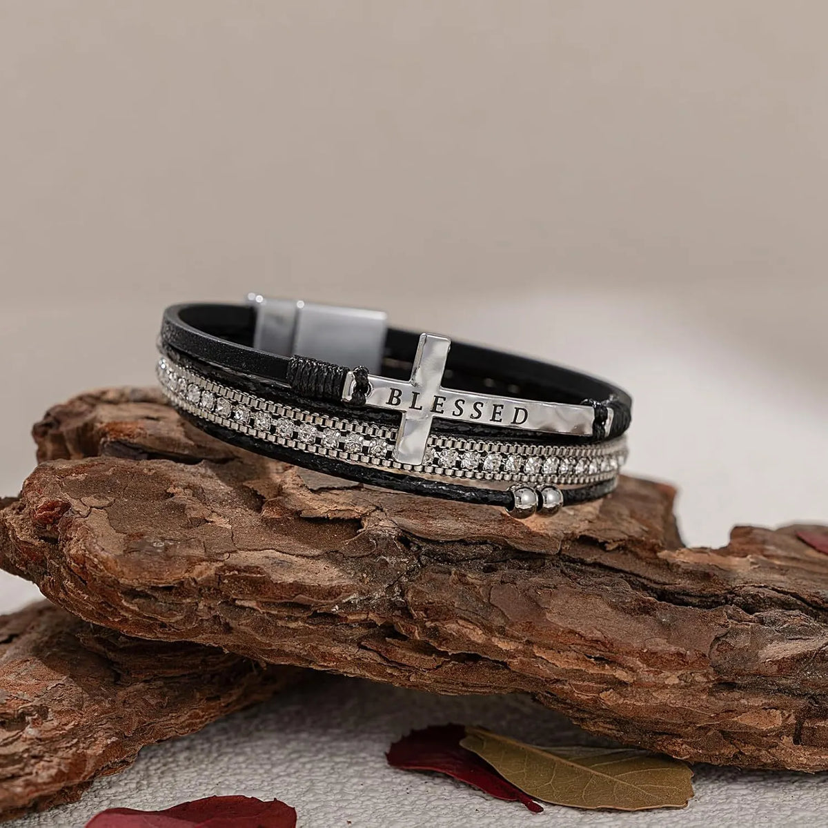 Handwoven Western-style Cross Bracelet