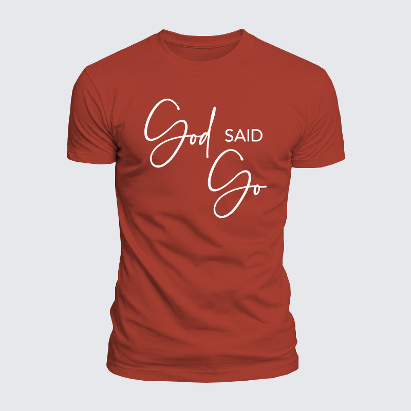 Luxe Mercerized Cotton Tee - God Said Go