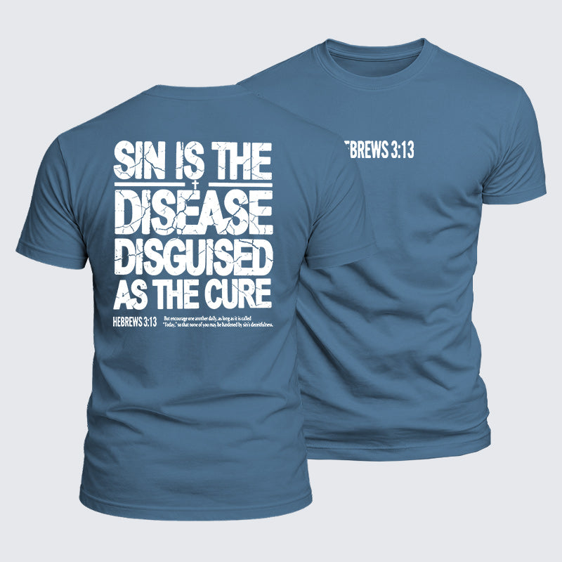 Luxe Mercerized Cotton Tee - Sin Is The Disease