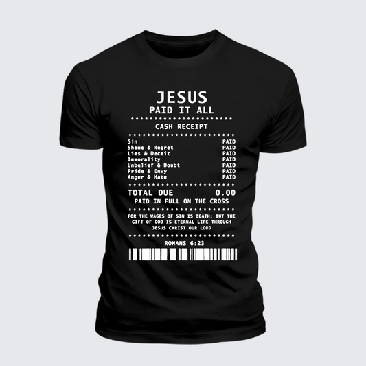 Luxe Mercerized Cotton Tee - Jesus Paid It All