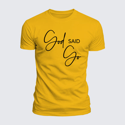Luxe Mercerized Cotton Tee - God Said Go