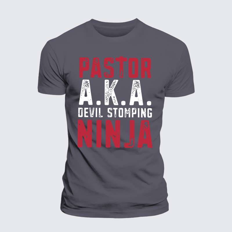 Luxe Mercerized Cotton Tee - Pastor Aka Devil Stomping Ninja