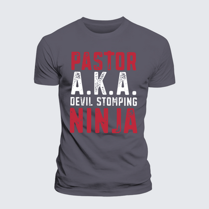 Luxe Mercerized Cotton Tee - Pastor Aka Devil Stomping Ninja