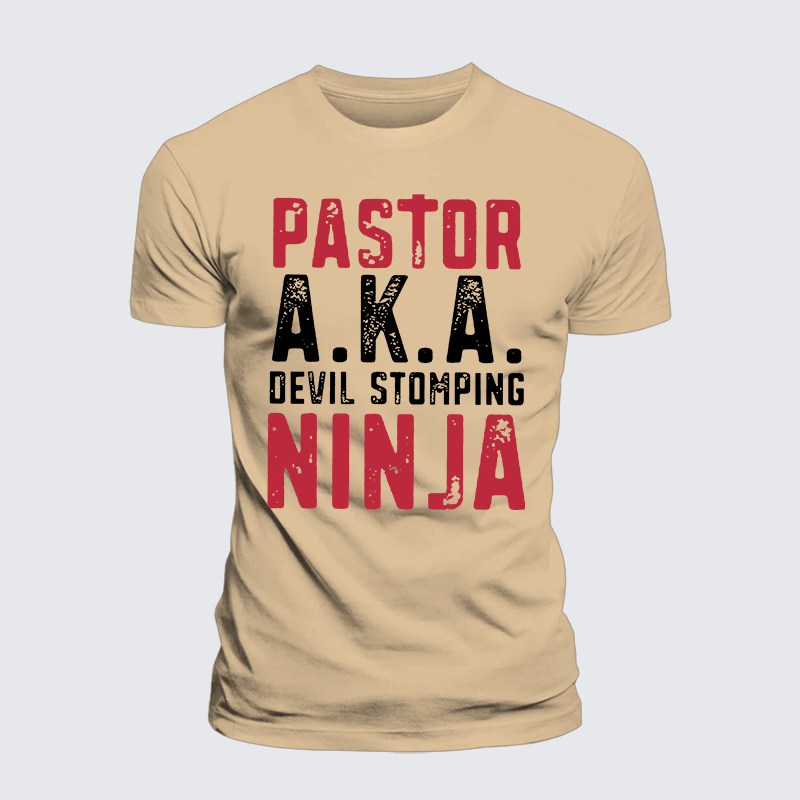 Luxe Mercerized Cotton Tee - Pastor Aka Devil Stomping Ninja