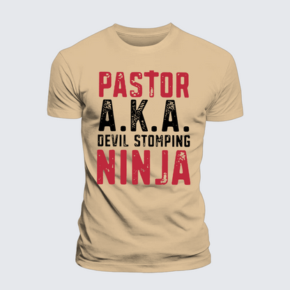 Luxe Mercerized Cotton Tee - Pastor Aka Devil Stomping Ninja