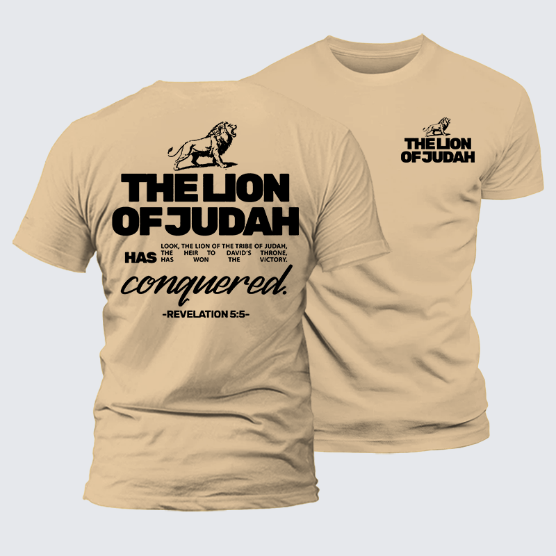 Luxe Mercerized Cotton Tee - The Lion Of Judah